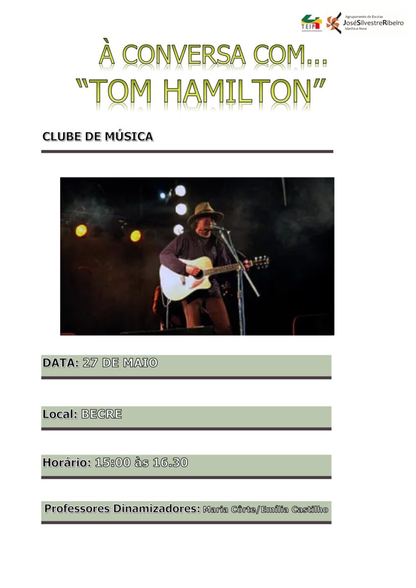 Read more about the article “À conversa com o músico Tom Hamilton”